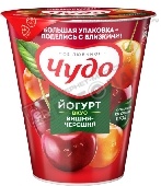 Йогурт фруктовый "Чудо" 2% 290г вишня/черешня п/ст