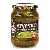 Огурчики "Скатерть-самобранка" марин. Хрустящие 720мл ст/б