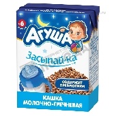 Каша молочная "Агуша" Засыпайка 2,5% 200мл гречка т/п с 6 мес.