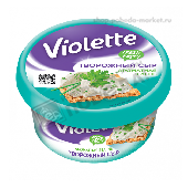Сыр творожный "Виолетта" 70% 140г с зеленью п/ст Карат