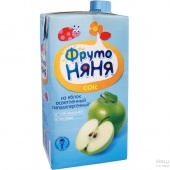 Сок "Фруто Няня" яблоко осветленный б/сахара 500мл т/п с 3 лет