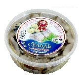Сельдь "Лучшая цена" Макси филе-кусочки с лимоном 500г