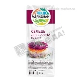 Сельдь "Для салата кубики" ф/к в масле 250г пл/б Меридиан