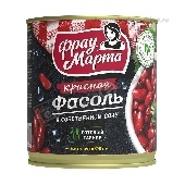 Фасоль красная "Фрау Марта" в с/с 310г ж/б