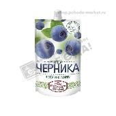 Ягода протертая с сахаром "Сибирская ягода" черника 280г д/п Сава