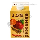 Ряженка "Першинская" 3,5% 400г яблоко-корица п/п
