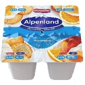 Продукт йогуртный "Альпенлэнд" 2,5% 95г Ананас-нектарин-апельсин п/ст
