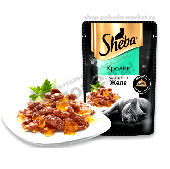 Корм д/кошек "Шеба" кролик ломтики в желе 75г