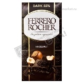 Шоколад "Ферреро Рошер" темный с лесным орехом 90г Ферреро