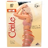 Колготки "Конте" Актив 40д р.3 черн. с эффект. утяжки