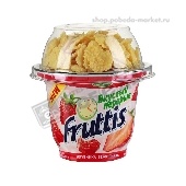 Продукт йогуртный "Фруттис" Вкусный перерыв 2,5% 180г клубника-земляника с хлопьями