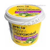 Сыр мягкий творожный "Претто" 65% 140г с травами п/ст