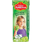 Сок "Сады Придонья" яблоко/виноград 200мл т/п с 6 мес.