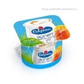 Йогурт 2% 120г персик-манго п/ст Савушкин
