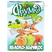 Сок "Фрумка" яблоко-абрикос 200мл т/п с 5 мес.