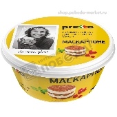 Сыр мягкий "Маскарпоне" Претто 80% 250г п/ст Умалат