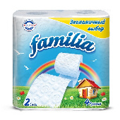 Бумага туалетная "Фамилия" Комфорт/ Радуга 2сл. 4шт белая