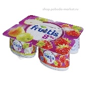 Продукт йогуртный "Фруттис" Супер экстра 8% 115г клубника/яблоко-груша