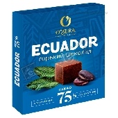 Шоколад "Озера" Эквадор 75% в кубиках 90г