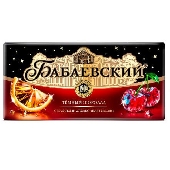 Шоколад "Бабаевский" темный с кранчами апельсина и вишни 85г