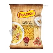 Изделия макаронные "Роллтон" Рожки 400г (пакет)