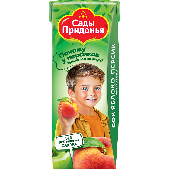 Сок "Сады Придонья" яблоко/персик с мякотью 200мл т/п с 5 мес.