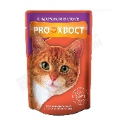 Корм д/кошек "Прохвост" с кроликом в соусе 85г