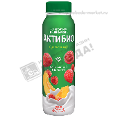Биойогурт "АктиБио" питьевой 1,5% 260г дыня/клубника/земляника бут.